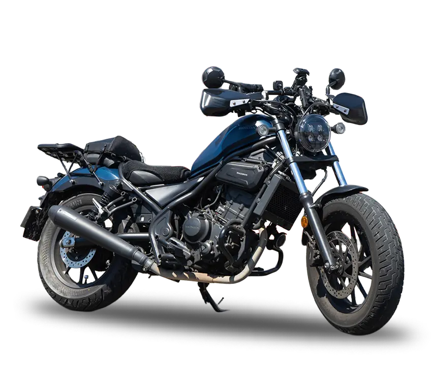 Rebel250(ブルー)のレンタルバイク